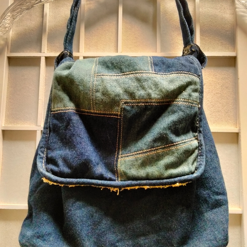 Denim Patch Bag - image 1